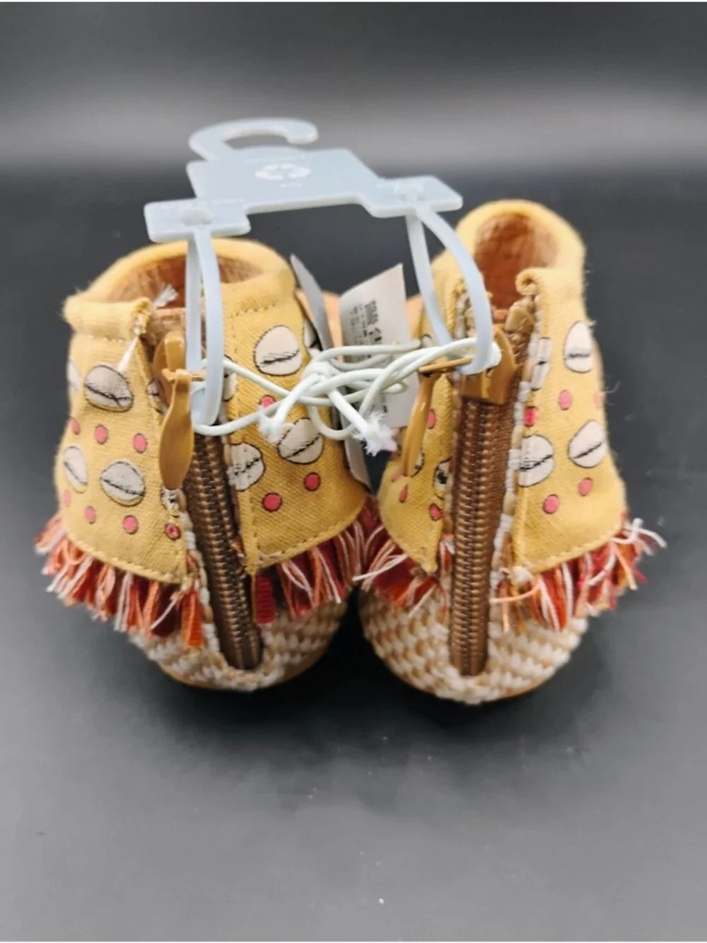 Disney Kids Sandals With Yellow & Cork Design Size 11-12